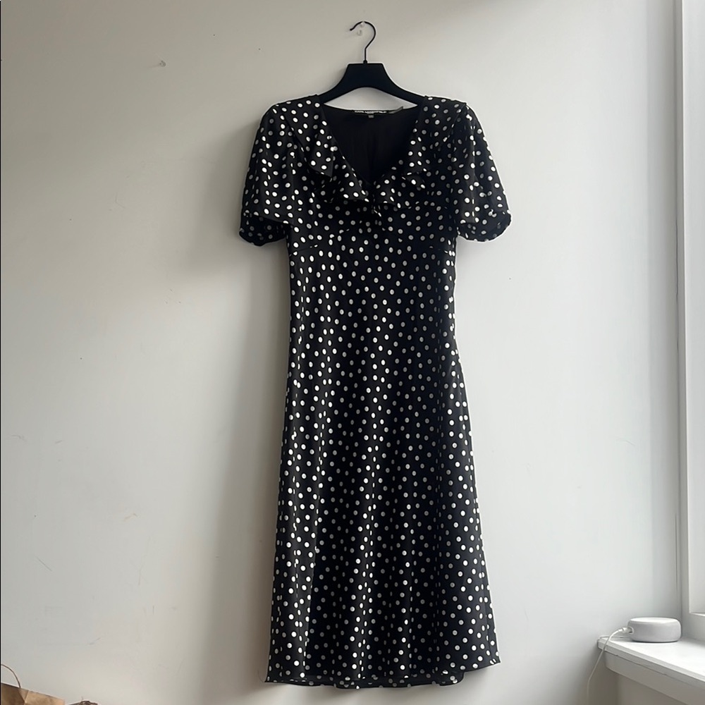 Karl lagerfeld Polka Dot Black Dress